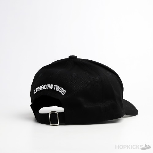 Dsquared2 Cargo 64 Smile Gabardine Baseball Black Cap